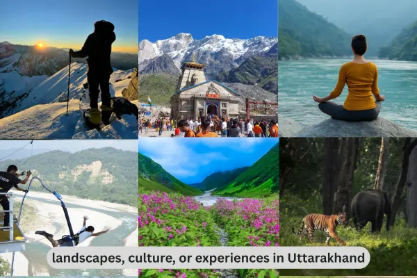 Mussoorie hills and Mall Road view